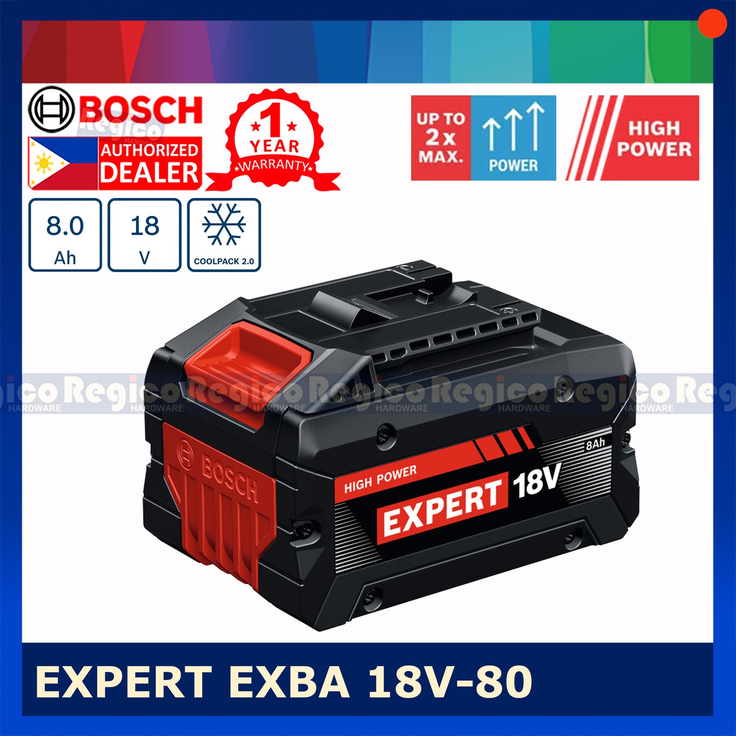 Bosch EXBA 18v-80 Expert Battery 18v 8.0 Ah Bosch Cordless 18v