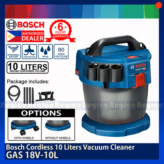 BOSCH GAS 18V-10 L Cordless 10 liter litre Wet / Dry Vacuum Cleaner Battery and Charger not included Bosch Cordless
