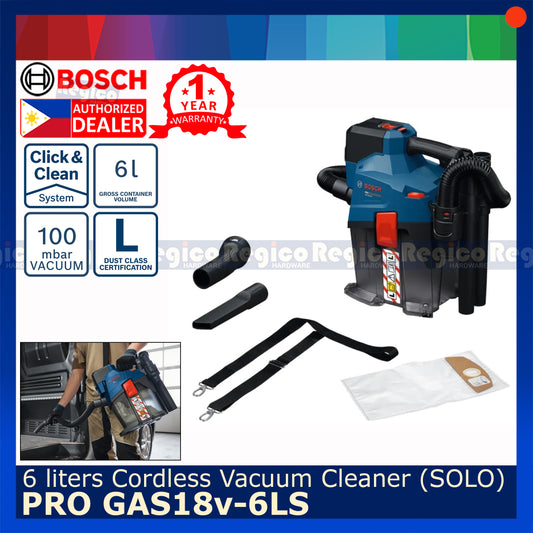 Bosch GAS 18v-6LS Cordless 6 Liter Vacuum Cleaner