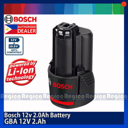 BOSCH GBA 12v 2 Ah Battery Original Genuine Bosch 12v Cordless Accessories