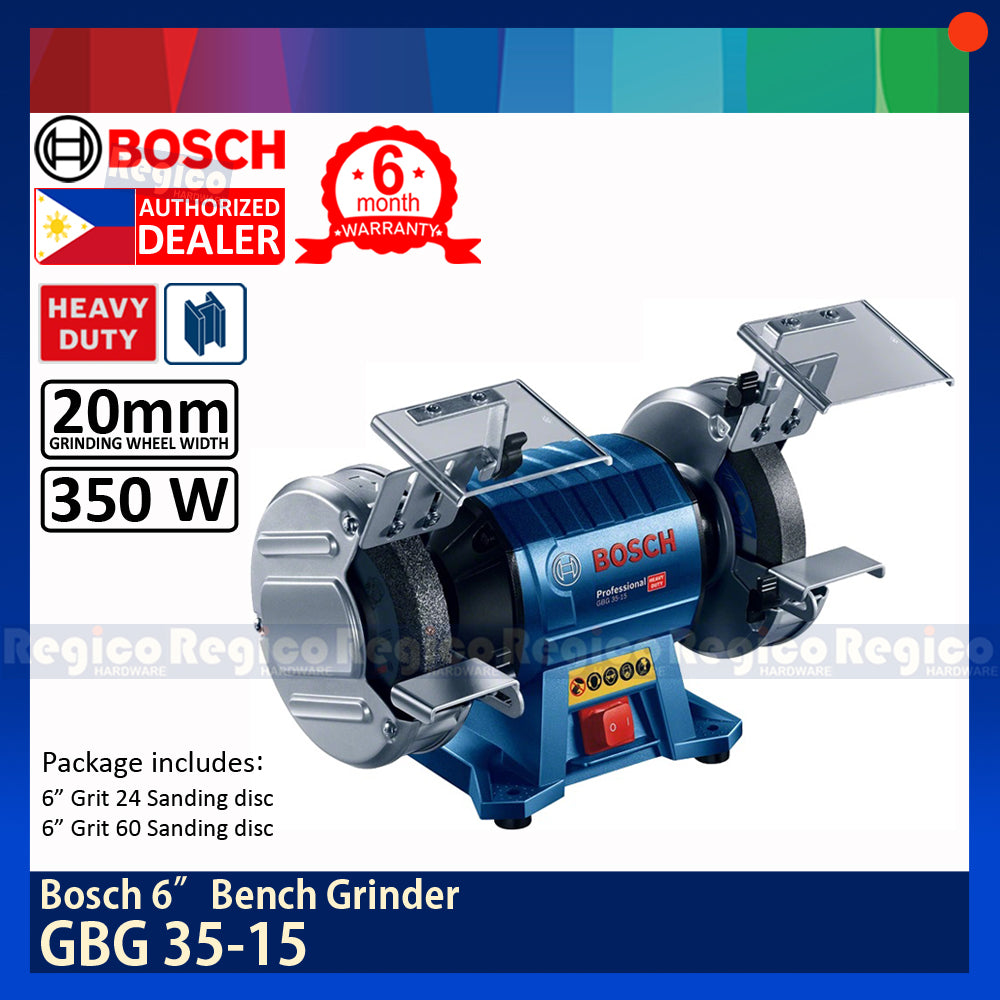 Bosch GBG 35-15 6" Bench Grinder  Bosch Blue Line