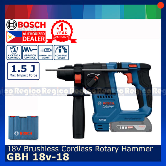 Bosch GBH 18v-18 SDS Plus Brushless Cordless Rotary Hammer Drill Bosch Cordless