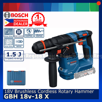 Bosch GBH 18v-18 X SDS Plus Brushless Cordless Rotary Hammer Drill Bosch Cordless