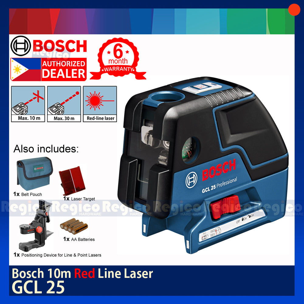 BOSCH GCL 25 10m Combination Combi Red Line Laser Leveling Bosch Measuring