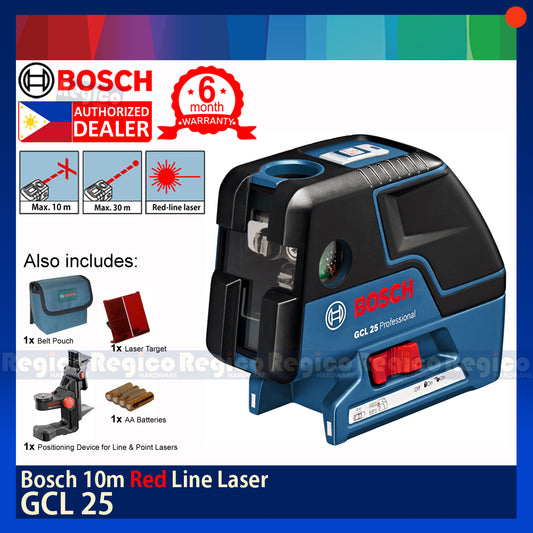 BOSCH GCL 25 10m Combination Combi Red Line Laser Leveling Bosch Measuring