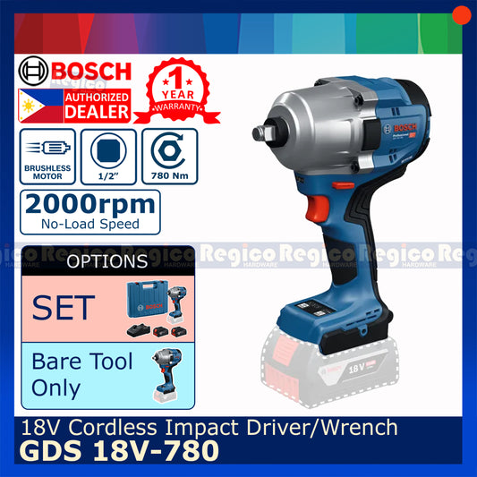 Bosch 780 Nm GDS 18v-780 Brushless Cordless Impact Driver Wrench Bosch Cordless