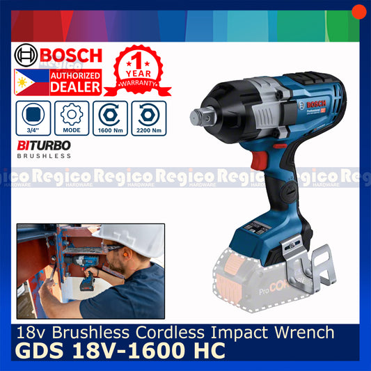 Bosch GDS 18v-1600 HC 34 Drive Auto Bolt Release ABR Impact Driver Wrench Bosch Cordless