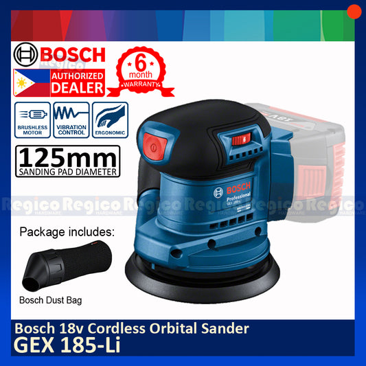 Bosch GEX 185-Li Cordless 18v 5 inch Orbital Random Sander Bosch Cordless