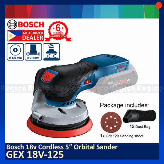 Bosch GEX 18V-125 18v Cordless Random Orbital Sander Bosch Cordless