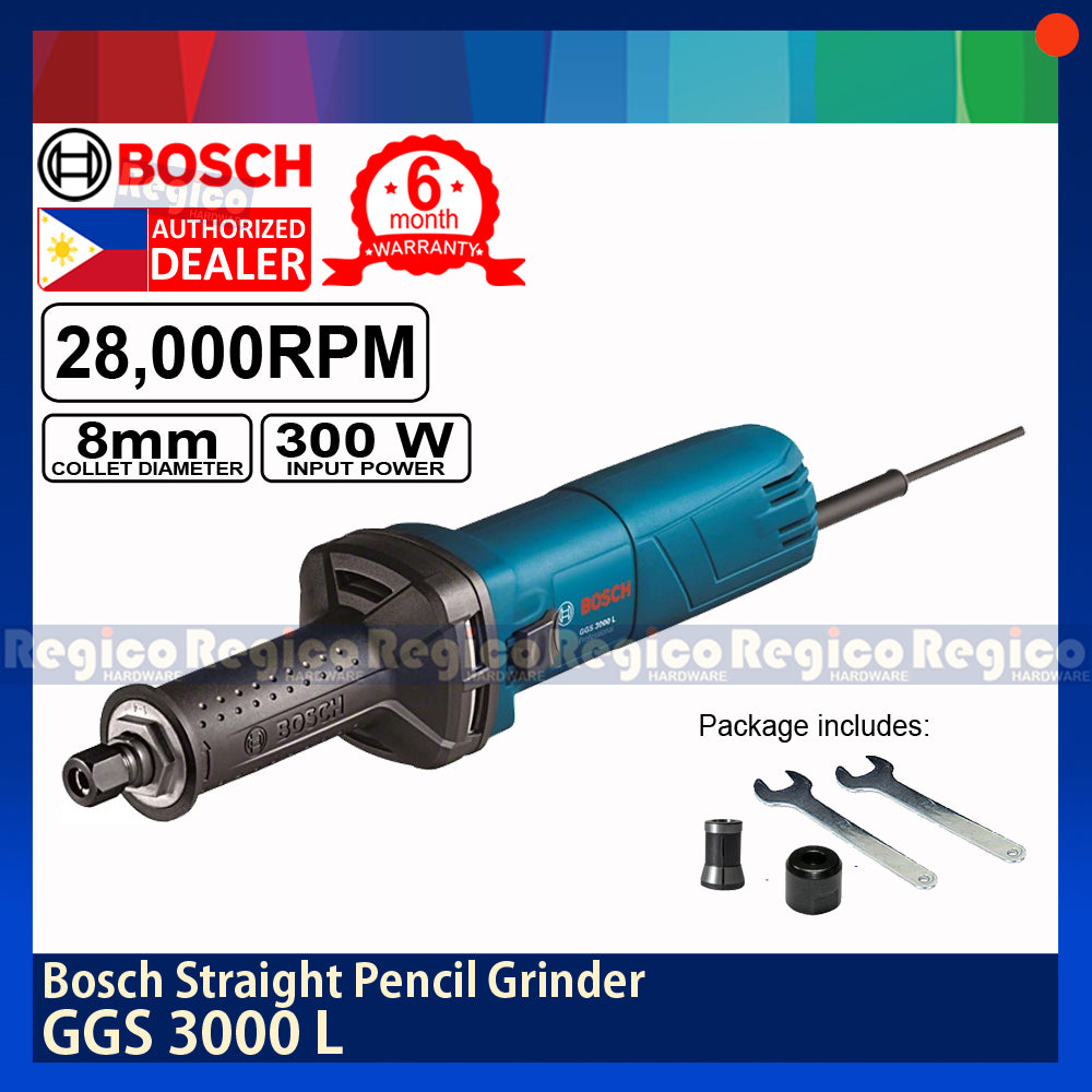 Bosch GGS 3000 L Straight Pencil Grinder Bosch Blue Line