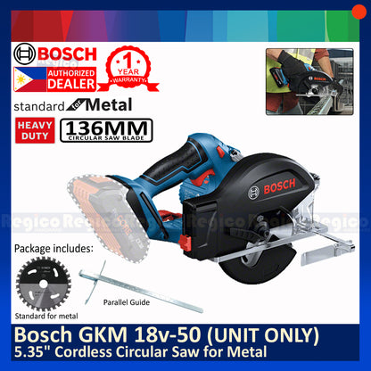 GKM 18v-50 136mm 5.3 inches Cordless Circular Saw for Metal UNIT ONLY Bosch Cordless