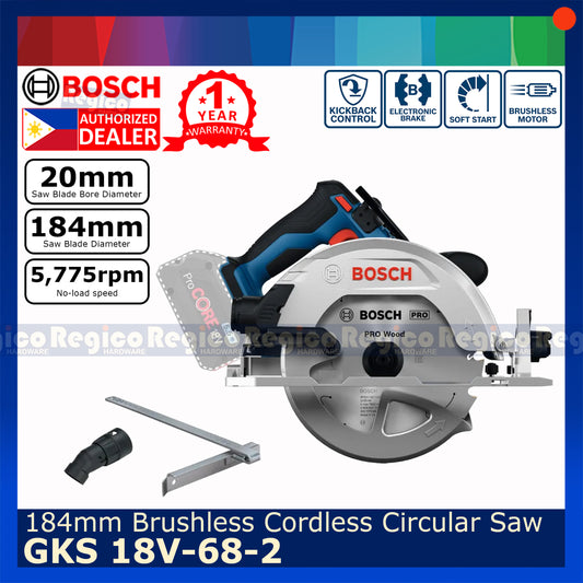 Bosch GKS 18V-68-2 184mm Brushless Cordless Circular Saw Bosch Cordless