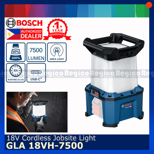 Bosch GLA 18VH-7500  7500 Lumen Hybrid Area Jobsite Worklight Lamp Bosch Cordless 18v Regico Hardware