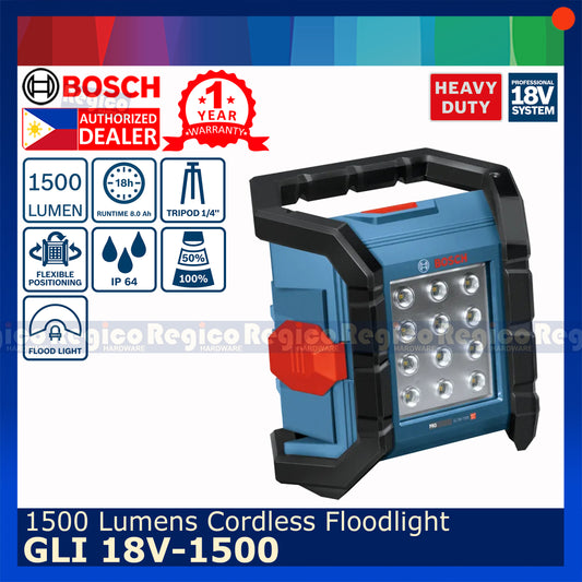 Bosch GLI 18v-1500 1500 Lumens Cordless LED Floodlight Bosch Cordless 18v