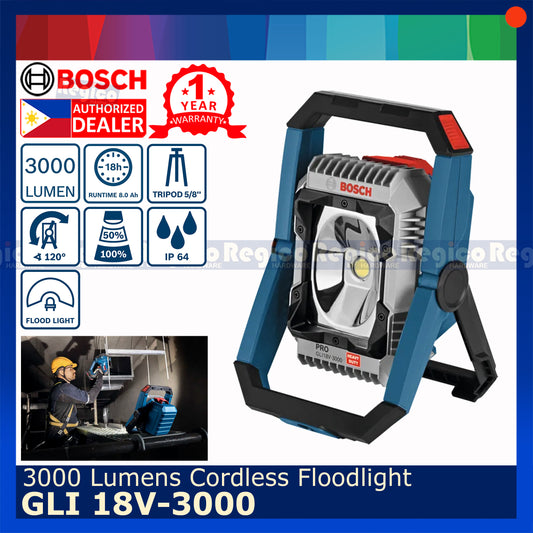 Bosch GLI 18V-3000 3000 Lumens Cordless Flood Light Bosch Cordless