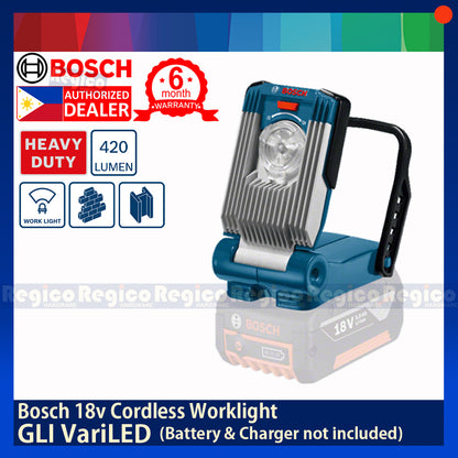 BOSCH VariLED Gli 18v Cordless Foldable Worklight UNIT ONLY Battery and Charger not Included Bosch Cordless