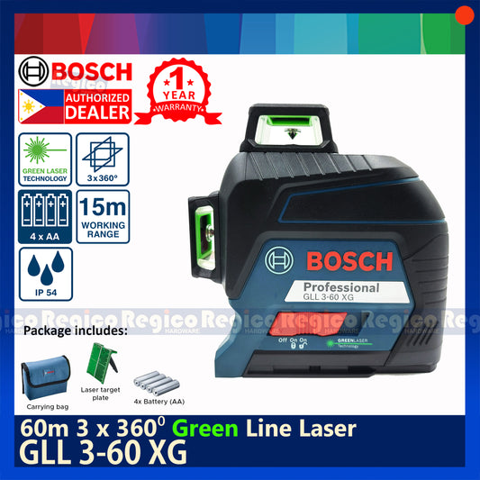 Bosch GLL 3-60 XG 60mm Green Line Laser Bosch Measuring