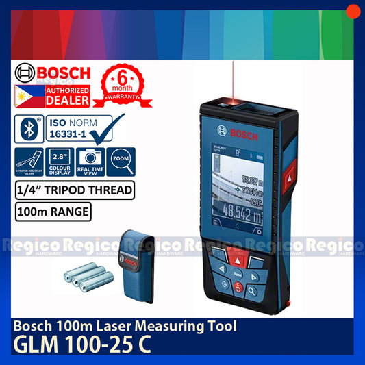 BOSCH GLM 100-25 C 100m Bluetooth Laser Range Finder Tool Bosch Measuring