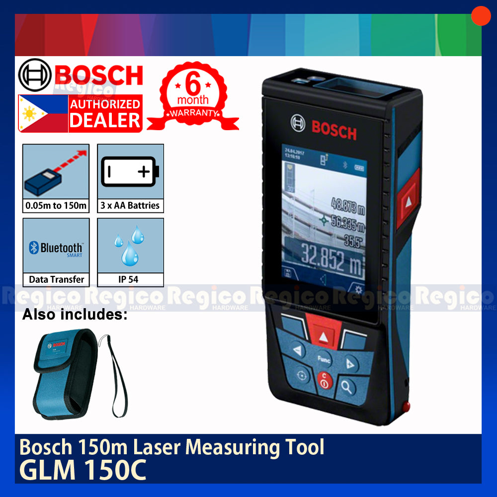 BOSCH GLM 150 C 150m Bluetooth Laser Range Finder Measuring Tool Bosch Measuring