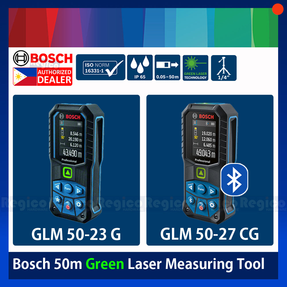 BOSCH GLM 50-27 CG GLM 50-23 G 50m Laser Measuring Tool Bosch Measuring Tools