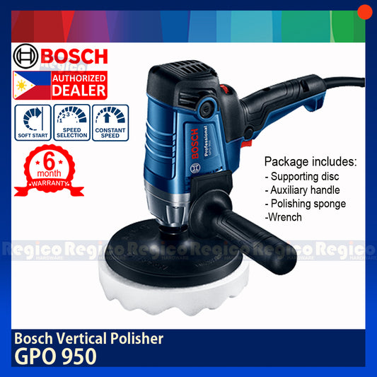 BOSCH GPO 950 180mm 7" Vertical Car Polisher Bosch Blue Line