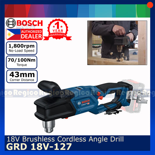 Bosch GRD 18-127 Cordless Angle Drill for Auger Holesaw Self feed Drill Bosch Cordless 18v