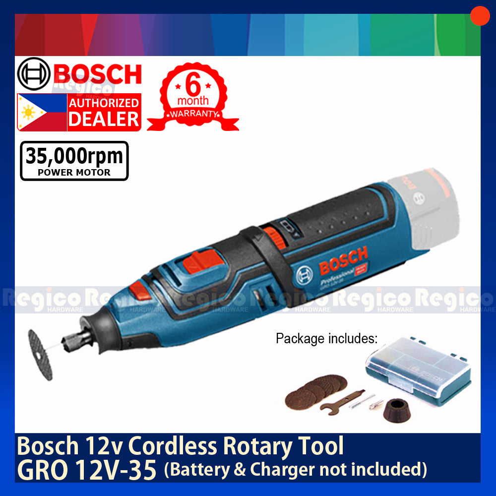 BOSCH GRO 12v-35 Cordless Rotary Tool UNIT ONLY Battery and Charger not Included Bosch Cordless Tools