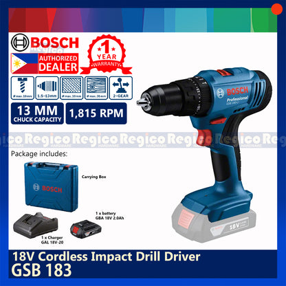 Bosch GSB 183 Li 18v Cordless Impact Drill Driver Bosch COC