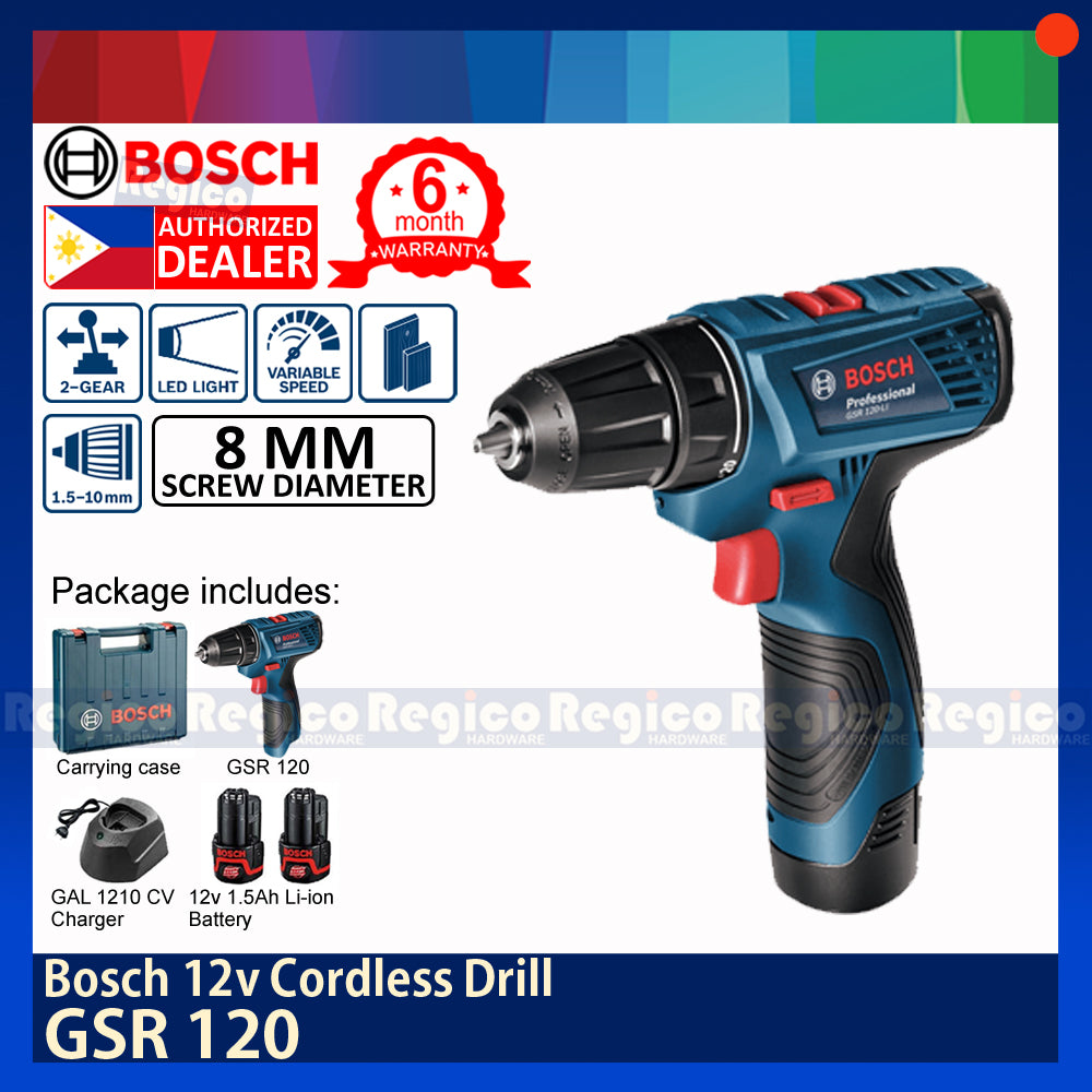 BOSCH GSR 120 10mm Cordless Hand Drill Driver Original Genuine Bosch COC