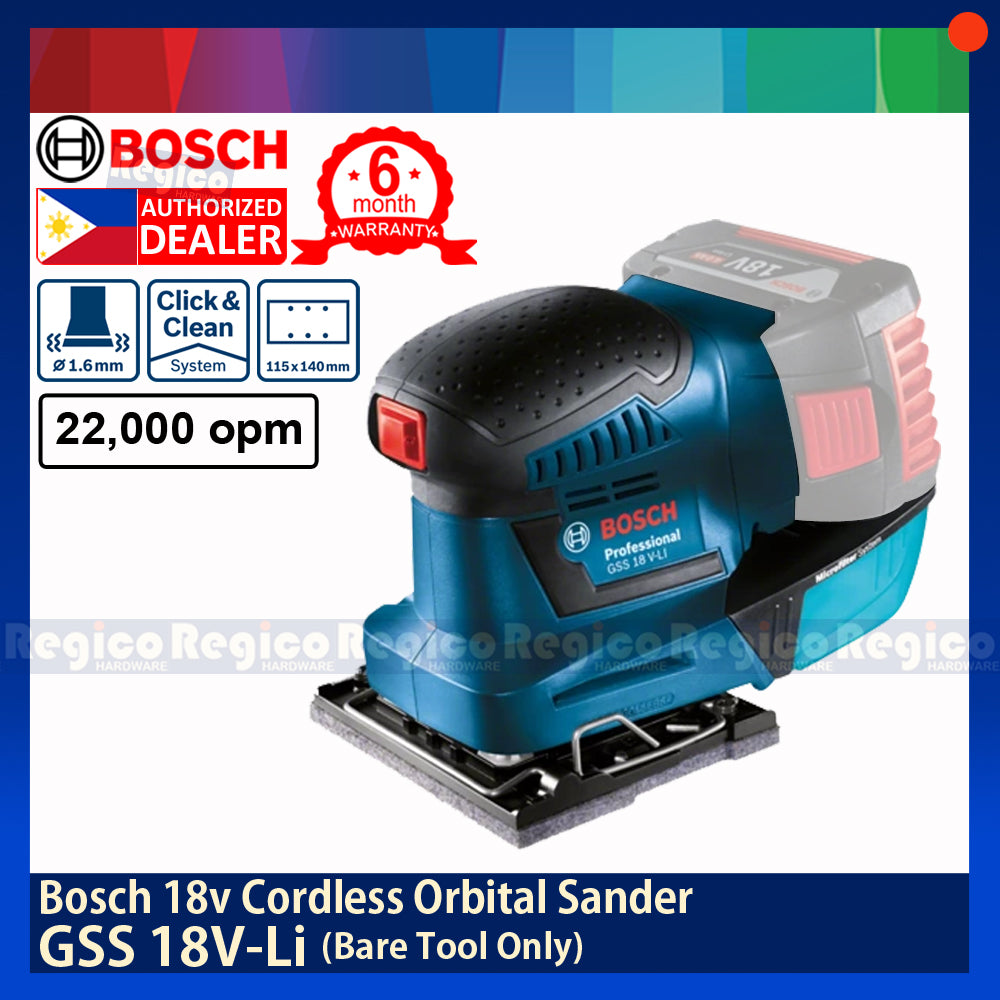 BOSCH GSS 18v-li UNIT ONLY Cordless Orbital Palm Sander Original Genuine Bosch Cordless Tools