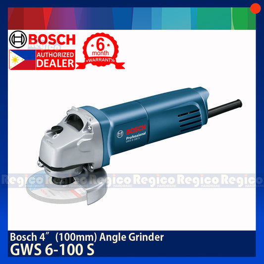 BOSCH GWS 6-100S 4" (100mm) Angle Grinder with Back Switch Bosch Blue Line