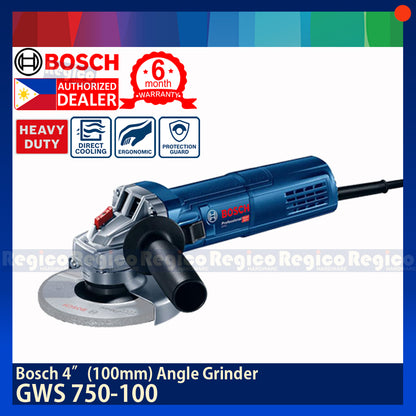 BOSCH GWS 750-100 100mm 4 inches 750w Angle Grinder Bosch Blue Line