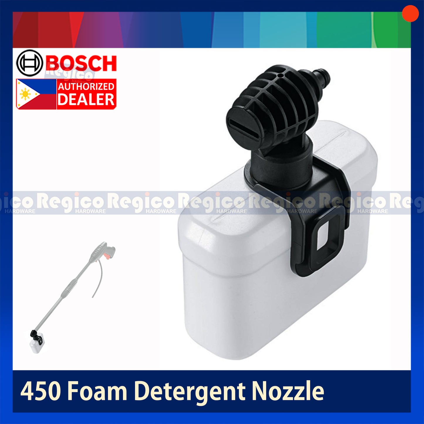 BOSCH 450 Foam Detergent Nozzle High Pressure Washer Accessories (0509)