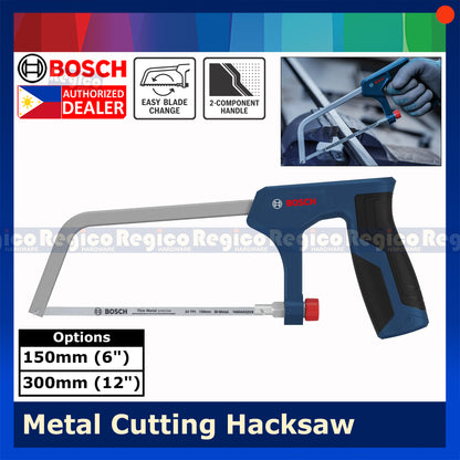 BOSCH Professional Hacksaw 300mm 150mm | Metal Cutting Hand Saw for Steel 12" 6" | 1600A039R4 1600A039R3 Bosch Hand Tools