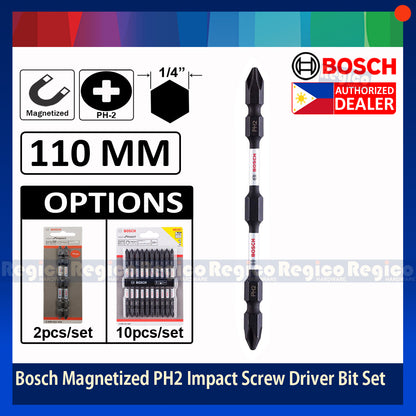 BOSCH PH2 x 110mm Magnetized Impact Screw Driver Bit Bosch Accessories
