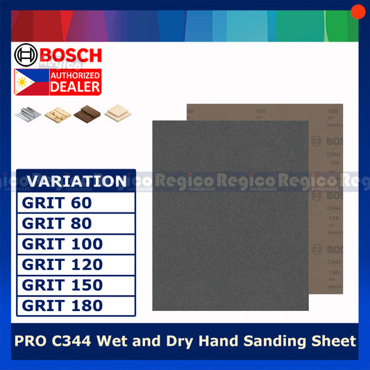 Bosch Hand Sanding Sheet Grit G60 G80 G100 G120 G150 G180 Bosch Accessories