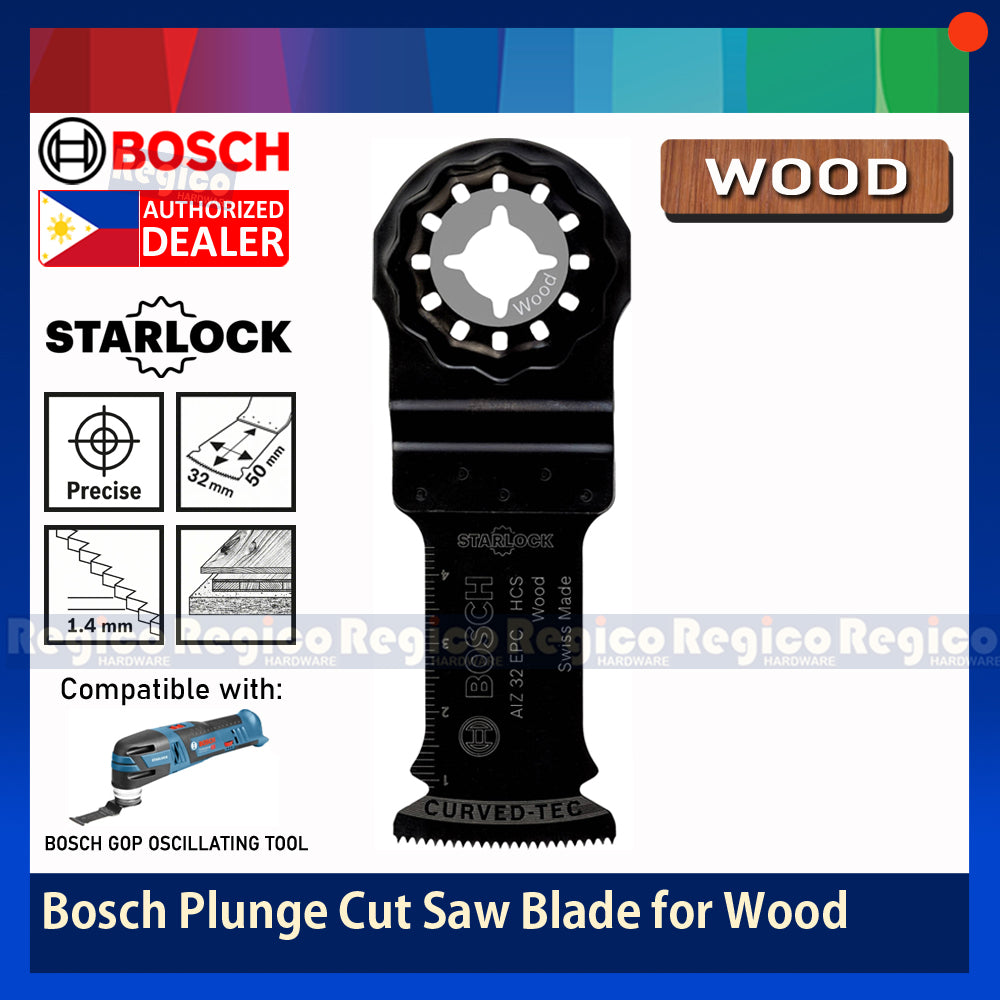 Bosch Starlock Oscillating Plunge Cut Saw Blade for Wood AIZ32EPC Bosch Accessories