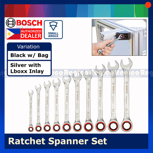 Bosch 10pcs Set Ratchet Spanner Bosch Accessories