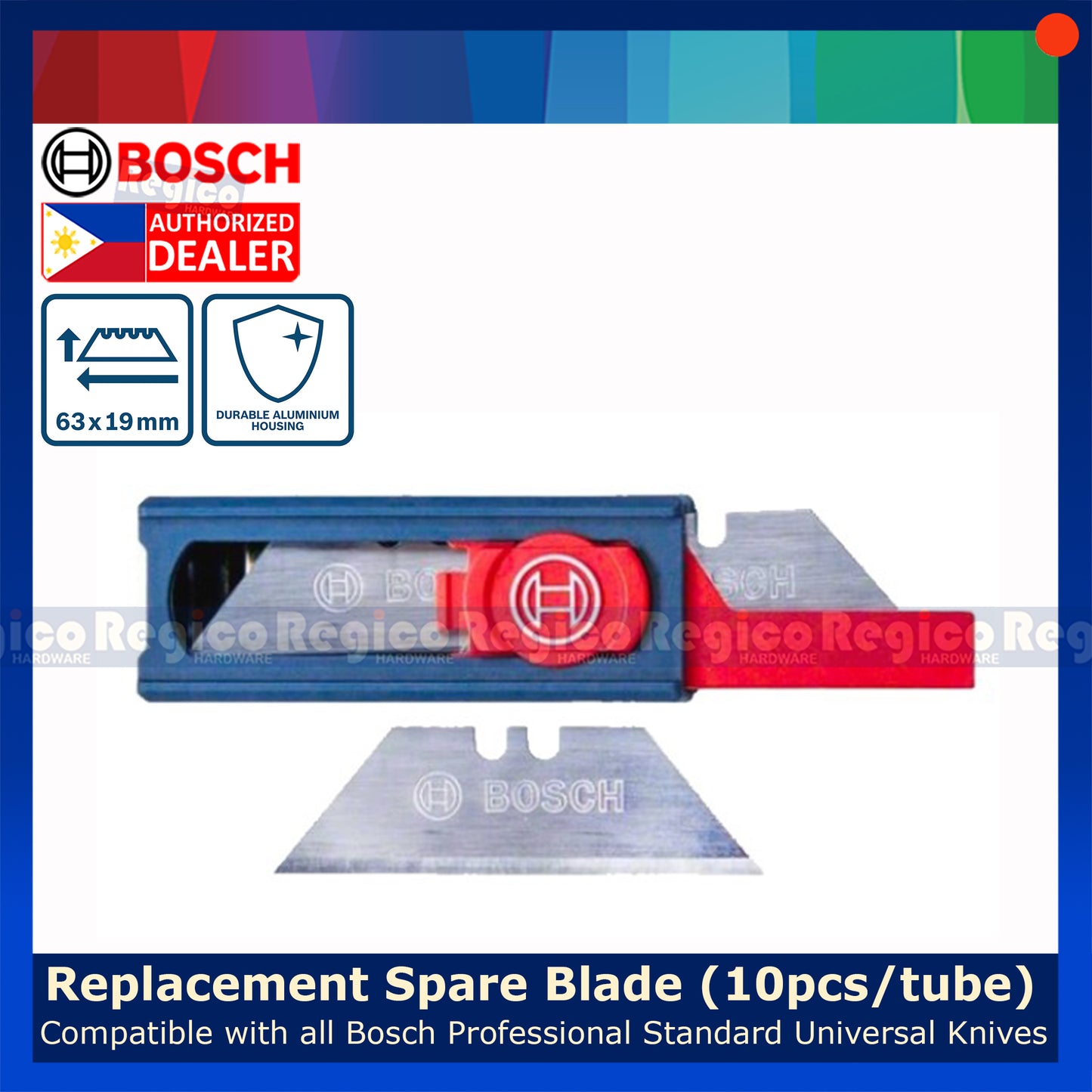 Bosch Replacement Spare Blade for Utility Knife and Folding Knife Bosch Hand Tools
