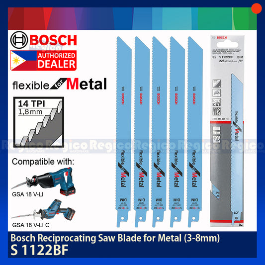 BOSCH S1122BF Reciprocating Saw Blade for Metal Bosch Accessories