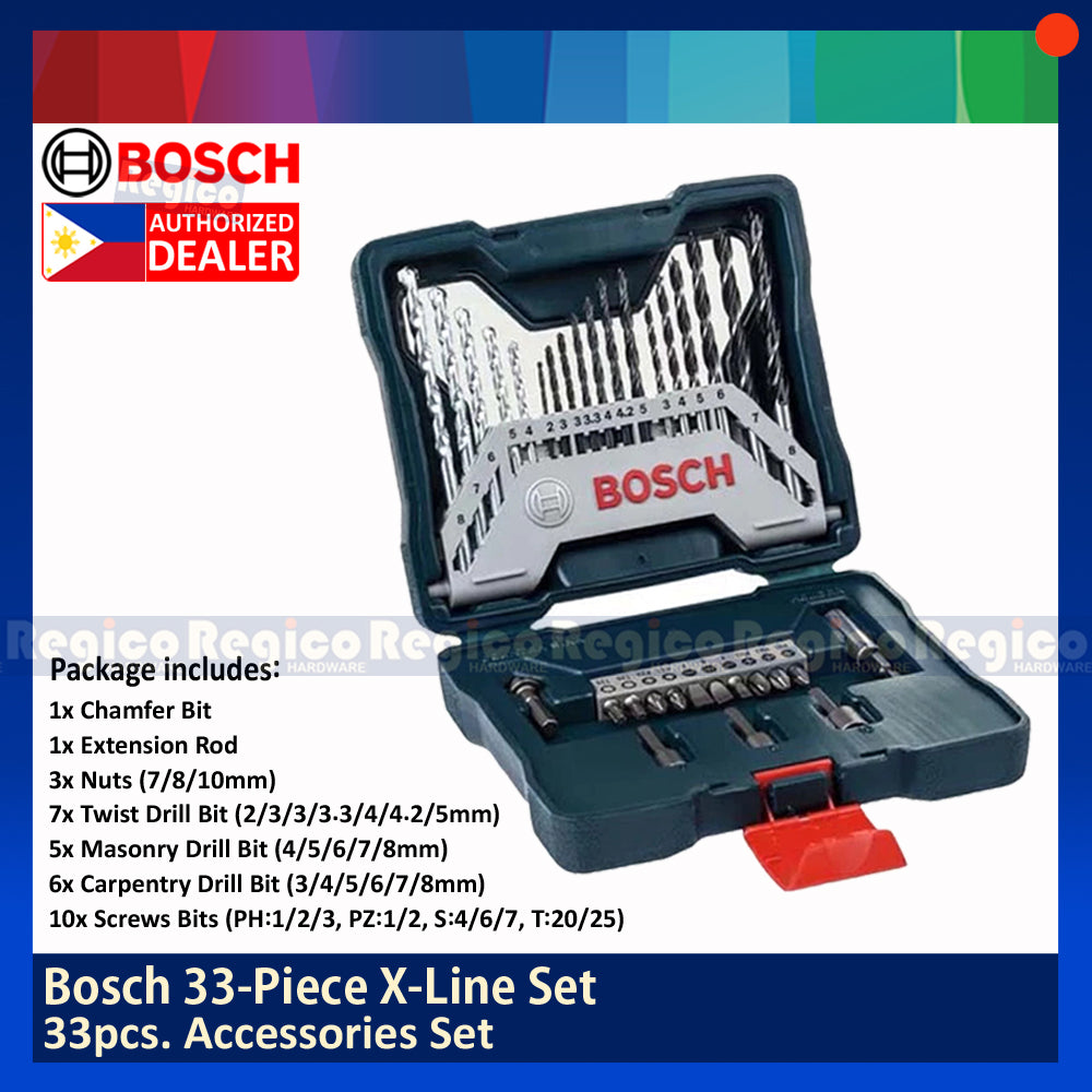 BOSCH X33 33 pieces X-Line 33 pcs. Bosch Accessories set X33
