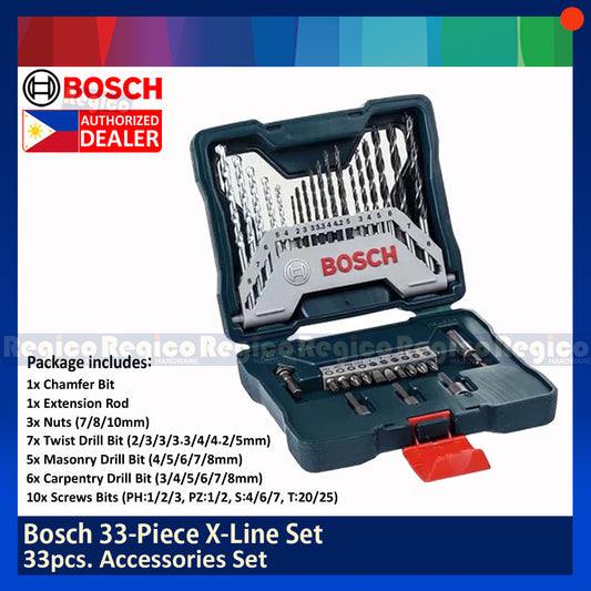 BOSCH X33 33 pieces X-Line 33 pcs. Bosch Accessories set X33
