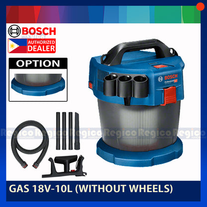 BOSCH GAS 18V-10 L Cordless 10 liter litre Wet / Dry Vacuum Cleaner Battery and Charger not included Bosch Cordless
