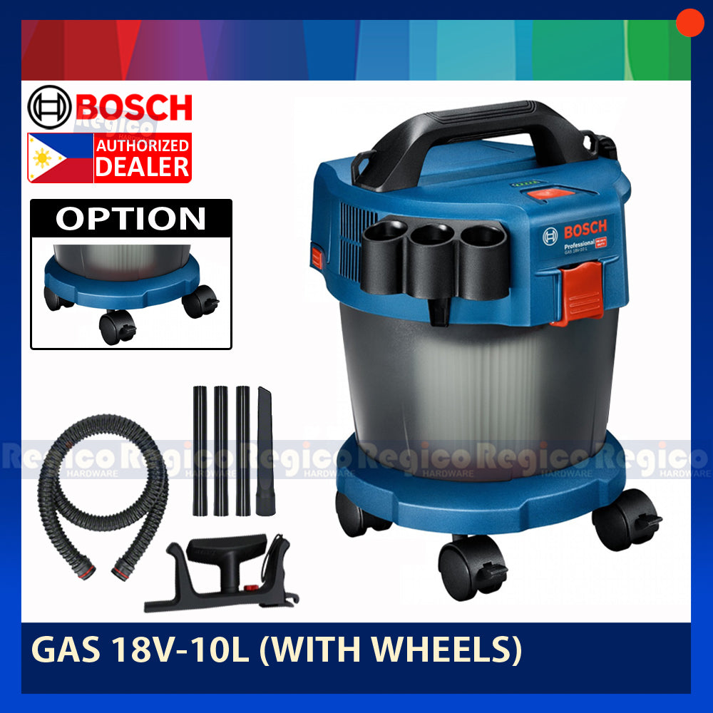 BOSCH GAS 18V-10 L Cordless 10 liter litre Wet / Dry Vacuum Cleaner Battery and Charger not included Bosch Cordless