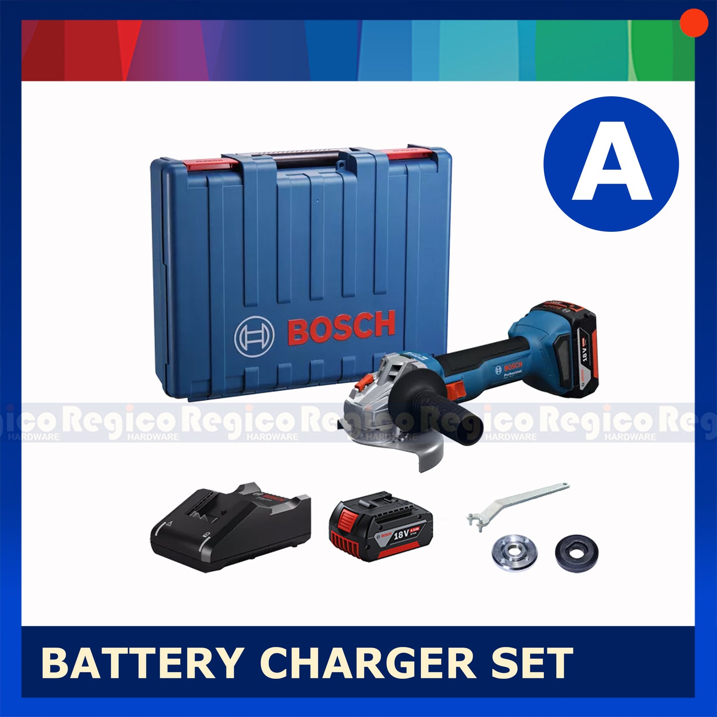 Bosch GWS 18v-8 M10 Cordless Angle Grinder 800w Bosch Cordless