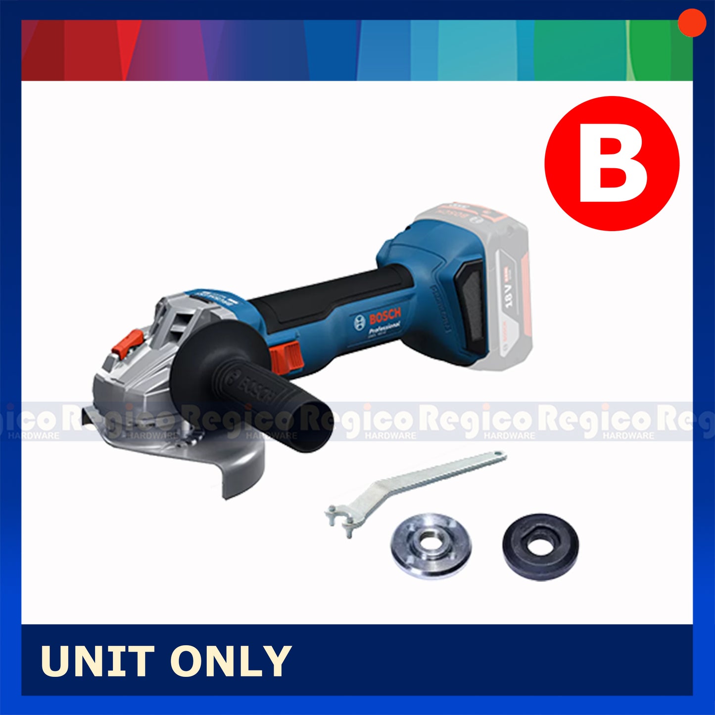 Bosch GWS 18v-8 M10 Cordless Angle Grinder 800w Bosch Cordless