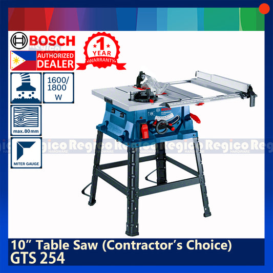 Bosch GTS 254 10 inch 254mm Table Saw Bosch CoC