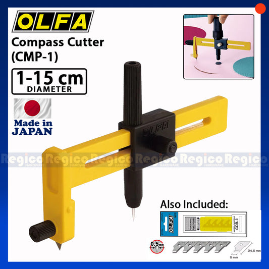 Olfa Compass Cutter CMP-1 with 15pcs COB-1 blade set