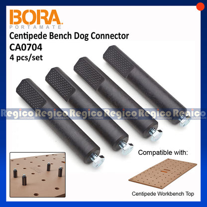Bora 4pcs. Centipede Bench Dog T-Slot Connector CA0704