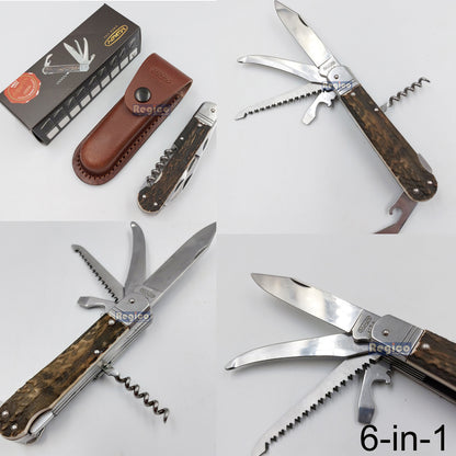 Mikov Czech Republic Made Fixir Faux Antler Pocket Multitool Swiss Army Knife